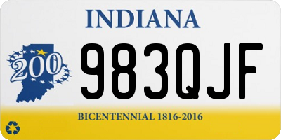 IN license plate 983QJF