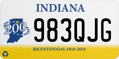 IN license plate 983QJG