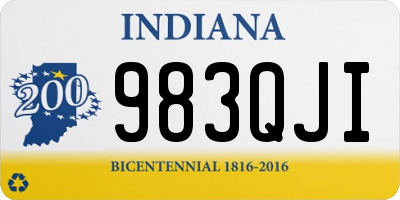 IN license plate 983QJI