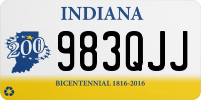 IN license plate 983QJJ