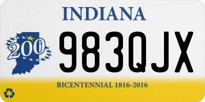 IN license plate 983QJX