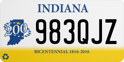 IN license plate 983QJZ