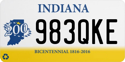 IN license plate 983QKE