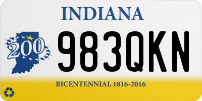 IN license plate 983QKN