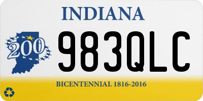 IN license plate 983QLC