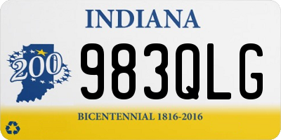 IN license plate 983QLG