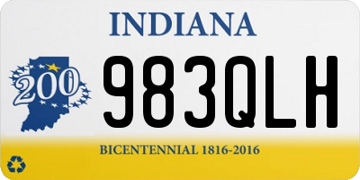 IN license plate 983QLH