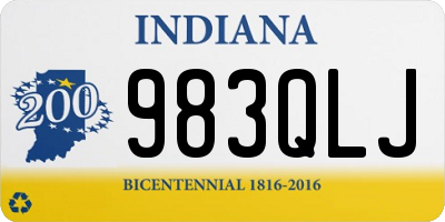 IN license plate 983QLJ