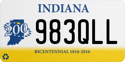 IN license plate 983QLL