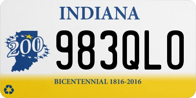 IN license plate 983QLO