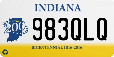 IN license plate 983QLQ