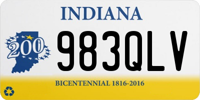 IN license plate 983QLV