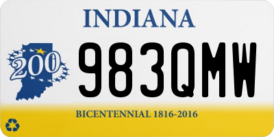 IN license plate 983QMW