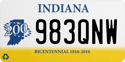 IN license plate 983QNW