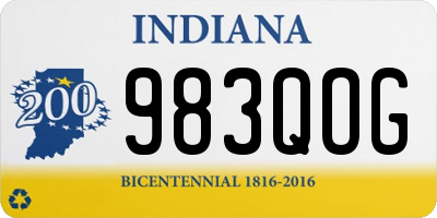 IN license plate 983QOG