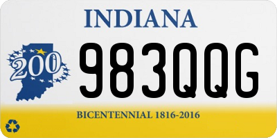 IN license plate 983QQG