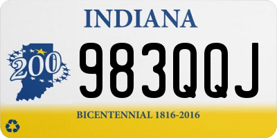 IN license plate 983QQJ