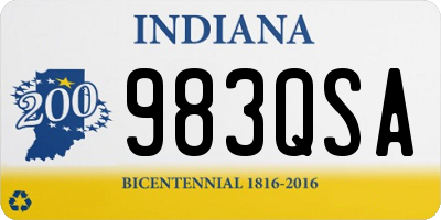 IN license plate 983QSA