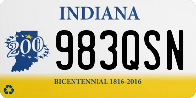 IN license plate 983QSN