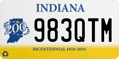 IN license plate 983QTM