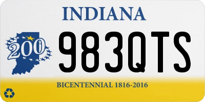 IN license plate 983QTS
