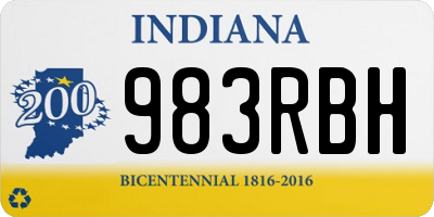 IN license plate 983RBH