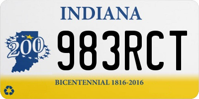 IN license plate 983RCT