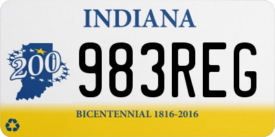 IN license plate 983REG