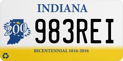 IN license plate 983REI