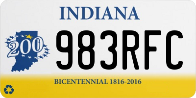 IN license plate 983RFC