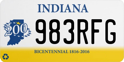 IN license plate 983RFG