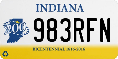 IN license plate 983RFN