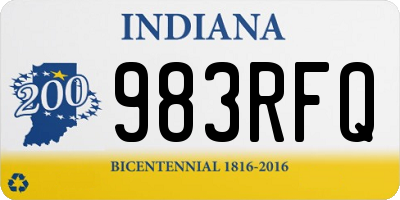 IN license plate 983RFQ