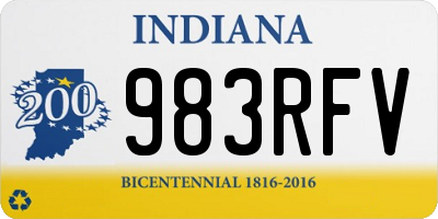 IN license plate 983RFV