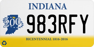 IN license plate 983RFY