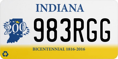 IN license plate 983RGG