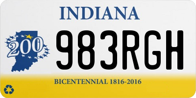 IN license plate 983RGH