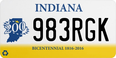 IN license plate 983RGK