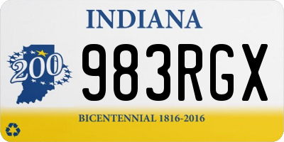 IN license plate 983RGX