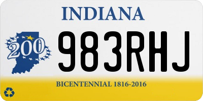 IN license plate 983RHJ