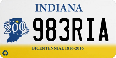 IN license plate 983RIA