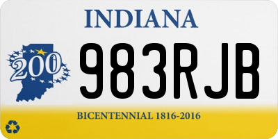 IN license plate 983RJB