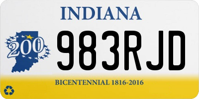 IN license plate 983RJD