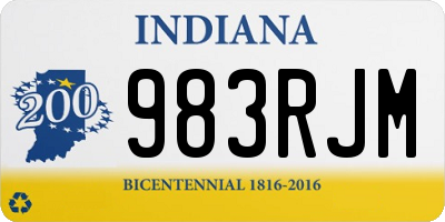 IN license plate 983RJM