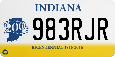 IN license plate 983RJR