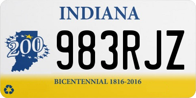 IN license plate 983RJZ