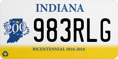 IN license plate 983RLG