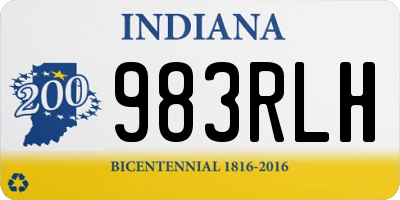 IN license plate 983RLH