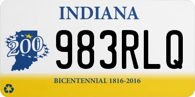 IN license plate 983RLQ