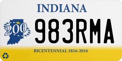 IN license plate 983RMA